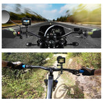 PULUZ Supporto adattatore per manubrio in alluminio per bici con rotazione a 360 gradi con vite per GoPro Hero11 nero / HERO10 nero /9 nero /8 nero /7 /6 /5 /5 sessione /4 sessione /4 /3+ /3 /2 /1, DJI OsmoAzione e altre action cam                     ...