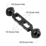 Braccio a doppia sfera in lega di alluminio PULUZ da 5,1 pollici e 13 cm, diametro della sfera: 25 mm, 5.1 inch (Black), 5.1 inch (Blue), 5.1 inch (Red)