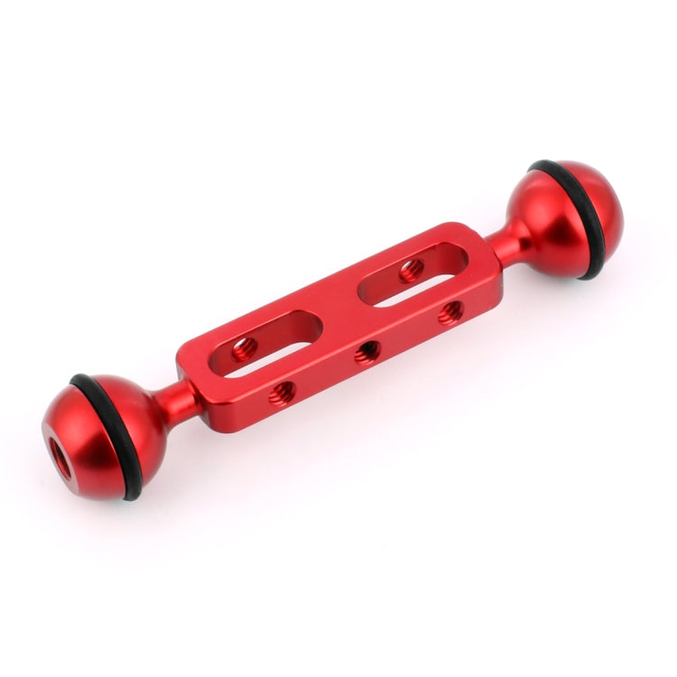 Braccio a doppia sfera in lega di alluminio PULUZ da 5,1 pollici e 13 cm, diametro della sfera: 25 mm, 5.1 inch (Black), 5.1 inch (Blue), 5.1 inch (Red)