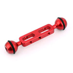 Braccio a doppia sfera in lega di alluminio PULUZ da 5,1 pollici e 13 cm, diametro della sfera: 25 mm, 5.1 inch (Black), 5.1 inch (Blue), 5.1 inch (Red)