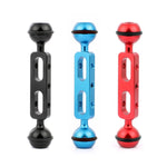 Braccio a doppia sfera in lega di alluminio PULUZ da 5,1 pollici e 13 cm, diametro della sfera: 25 mm, 5.1 inch (Black), 5.1 inch (Blue), 5.1 inch (Red)