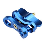 PULUZ Morsetto a sfera Staffa per fotocamera subacquea con foro chiuso Morsetto per torcia a molla in alluminio CNC per sistema di fotografia subacquea subacquea, Single Ball Close Hole(Black), Single Ball Close Hole(Blue), Single Ball Close Hole(Red)