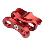 PULUZ Morsetto a sfera Staffa per fotocamera subacquea con foro chiuso Morsetto per torcia a molla in alluminio CNC per sistema di fotografia subacquea subacquea, Single Ball Close Hole(Black), Single Ball Close Hole(Blue), Single Ball Close Hole(Red)