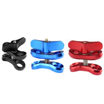 PULUZ Morsetto a sfera Staffa per fotocamera subacquea con foro chiuso Morsetto per torcia a molla in alluminio CNC per sistema di fotografia subacquea subacquea, Single Ball Close Hole(Black), Single Ball Close Hole(Blue), Single Ball Close Hole(Red)