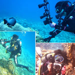 Adattatore a sfera in alluminio con vite 1/4" per action cam