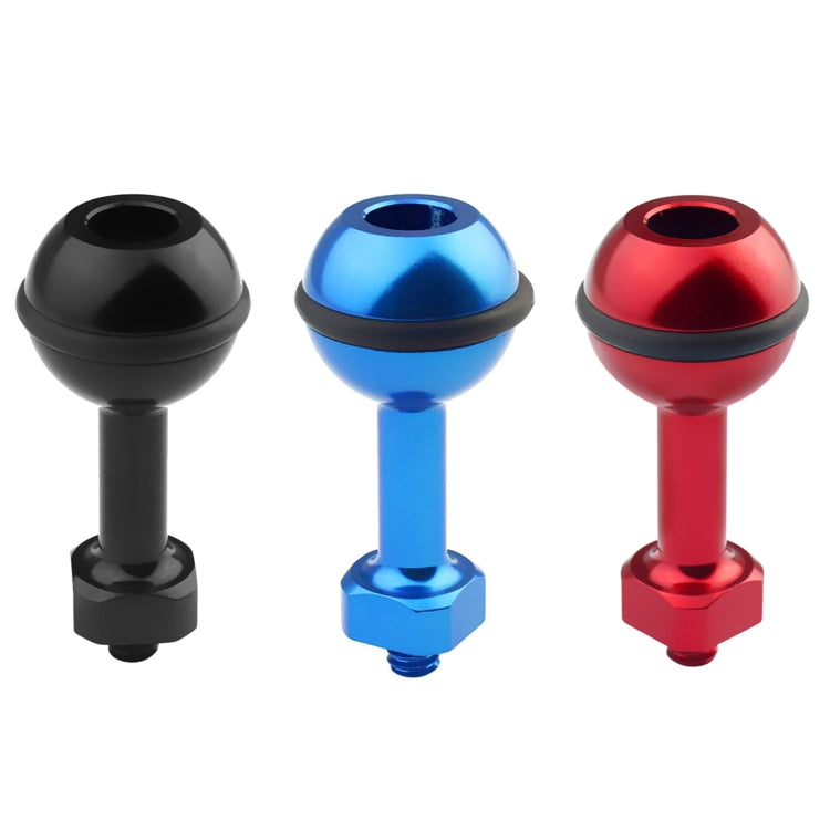 Adattatore a sfera in alluminio con vite 1/4" per action cam