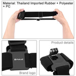 PULUZ Cintura di montaggio elastica Cinghia per la testa regolabile per GoPro, Insta360 ONE R, DJI Osmo Action e altre action camera, Head Strap