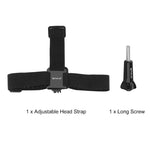 PULUZ Cintura di montaggio elastica Cinghia per la testa regolabile per GoPro, Insta360 ONE R, DJI Osmo Action e altre action camera, Head Strap
