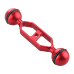 PULUZ Braccio a doppia sfera in lega di alluminio da 5,0 pollici 12,6 cm, diametro sfera: 25 mm, 5.0 inch (Black), 5.0 inch (Blue), 5.0 inch (Red)