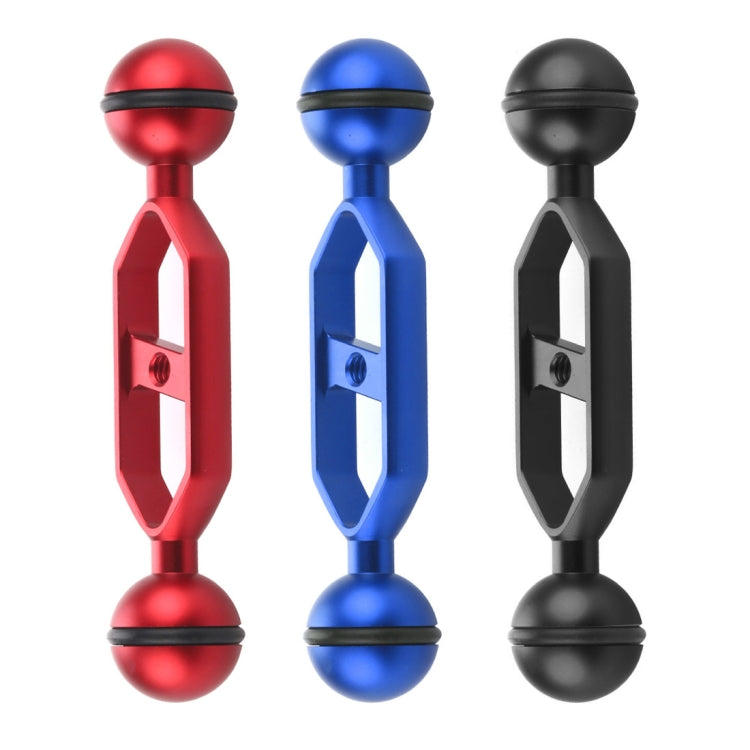 PULUZ Braccio a doppia sfera in lega di alluminio da 5,0 pollici 12,6 cm, diametro sfera: 25 mm, 5.0 inch (Black), 5.0 inch (Blue), 5.0 inch (Red)