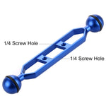 Braccio a doppia sfera in lega di alluminio PULUZ da 7,0 pollici 17,7 cm, diametro sfera: 25 mm, 7.0 inch (Black), 7.0 inch (Blue), 7.0 inch (Red)