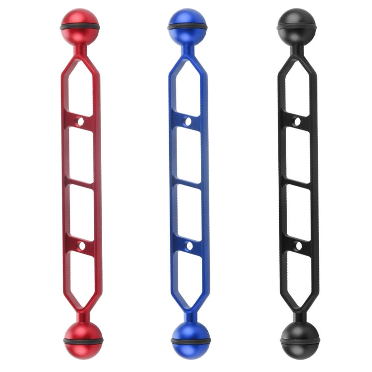 Braccio a doppia sfera in lega di alluminio PULUZ da 9,0 pollici 22,8 cm, diametro sfera: 25 mm, 9.0 inch (Black), 9.0 inch (Blue), 9.0 inch (Red)