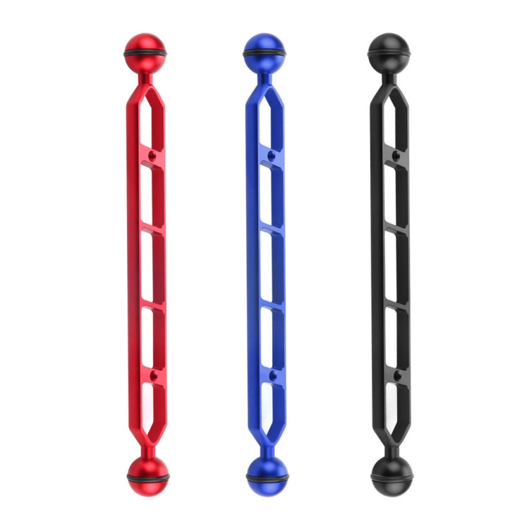 PULUZ Braccio a doppia sfera in lega di alluminio da 11,0 pollici 27,9 cm, diametro sfera: 25 mm, 11.0 inch (Black), 11.0 inch (Blue), 11.0 inch (Red)
