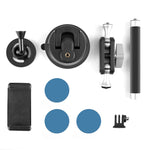 PULUZ Supporto magnetico per tablet, supporto per braccio a ventosa per auto, con morsetto per telefono, Car Suction Cup Arm