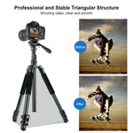 Treppiede video professionale PULUZ da 1,6 m con chiusura reversibile e testa a frizione fluida., 1.6m Reverse-Folding