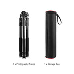 Treppiede video professionale PULUZ da 1,6 m con chiusura reversibile e testa a frizione fluida., 1.6m Reverse-Folding