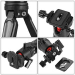 PULUZ Mini treppiede da tavolo tascabile in metallo con testa a sfera a 360 gradi per DSLR e fotocamere digitali, altezza regolabile: 11-21 cm, Desktop Tripod with Head, Tripod with Head(AE)