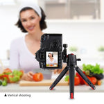 PULUZ Mini treppiede da tavolo tascabile in metallo con testa a sfera a 360 gradi per DSLR e fotocamere digitali, altezza regolabile: 11-21 cm, Desktop Tripod with Head, Tripod with Head(AE)