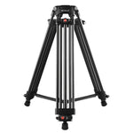 Treppiede professionale in lega di alluminio per videocamera resistente, Tripod