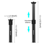 PULUZ Asta di prolunga per monopiede con supporto per treppiede regolabile portatile in metallo per fotocamere DSLR e SLR, Adjustable Tripod