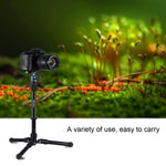 PULUZ Asta di prolunga per monopiede con supporto per treppiede regolabile portatile in metallo per fotocamere DSLR e SLR, Adjustable Tripod