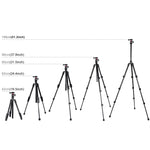 PULUZ Gambe pieghevoli a 4 sezioni Supporto per treppiede in metallo con testa a sfera a 360 gradi per DSLR e fotocamera digitale, altezza regolabile: 42-130 cm, Adjustable Height: 42-130cm