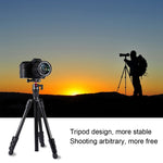 PULUZ Gambe pieghevoli a 4 sezioni Supporto per treppiede in metallo con testa a sfera a 360 gradi per DSLR e fotocamera digitale, altezza regolabile: 42-130 cm, Adjustable Height: 42-130cm