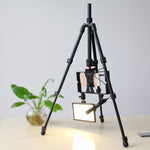 PULUZ Gambe pieghevoli a 4 sezioni Supporto per treppiede in metallo con testa a sfera a 360 gradi per DSLR e fotocamera digitale, altezza regolabile: 42-130 cm, Adjustable Height: 42-130cm