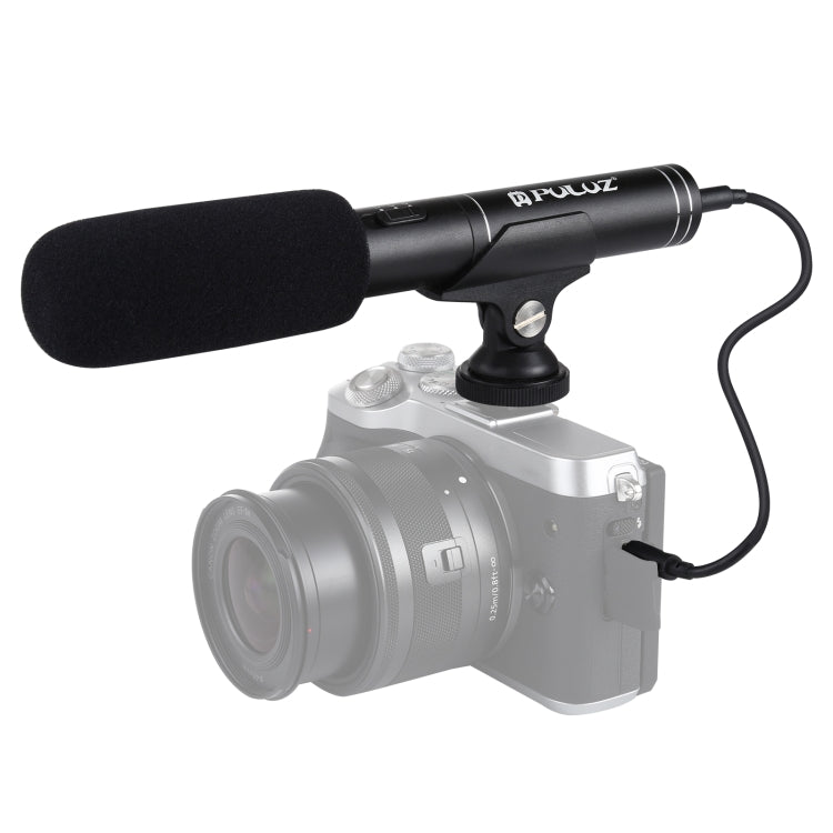 Microfono condensatore shotgun con cavo audio 3,5 mm