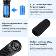 Microfono condensatore shotgun con cavo audio 3,5 mm
