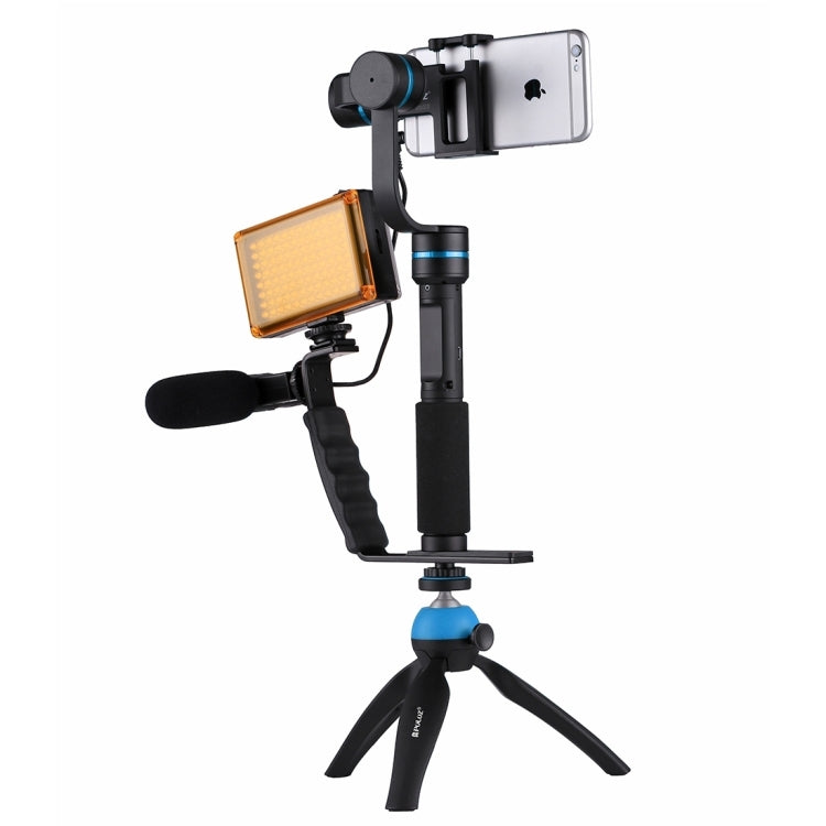 PULUZ Microfono professionale per interviste audio stereo da 3,5 mm per registrazione Vlogging per videocamera DSLR e DV, smartphone, Mini Microphone(AE), Mini Microphone