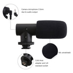 Microfono stereo 3,5 mm per interviste e vlogging