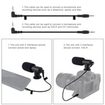 Microfono stereo 3,5 mm per interviste e vlogging