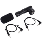 Microfono stereo 3,5 mm per interviste e vlogging