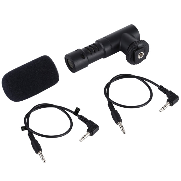 Microfono stereo 3,5 mm per interviste e vlogging