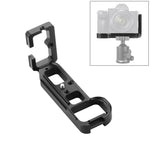 PULUZ Supporto base per staffa per piastra a sgancio rapido verticale da 1/4 pollici per Sony A7R / A7 / A7S, For Sony A7R (Black), For Sony A7R (Red)