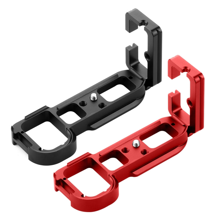 PULUZ Supporto base per staffa per piastra a sgancio rapido verticale da 1/4 pollici per Sony A7R / A7 / A7S, For Sony A7R (Black), For Sony A7R (Red)