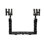 Stabilizzatore per vassoio in alluminio a doppia impugnatura PULUZ con morsetto in lega di alluminio a doppia sfera per custodie per fotocamere subacquee, Dual Ball