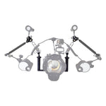 PULUZ Stabilizzatore per vassoio in alluminio a doppia impugnatura con 2 morsetti a doppia sfera in lega di alluminio e braccio galleggiante da 2 x 7 pollici per custodie per fotocamere subacquee, 2 x Dual Ball(Black), 2 x Dual Ball(Blue)              ...