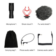 Microfono shotgun condensatore con cavo audio 3,5 mm