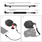 Microfono shotgun condensatore con cavo audio 3,5 mm