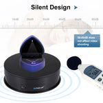 PULUZ 15 cm USB Giradischi Elettrico Espositore Puntelli per Riprese Video Giradischi per Fotografia, Carico 1-5 kg, 15cm Load 1-5kg Black, 15cm Load 1-5kg White