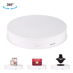 PULUZ 30 cm USB Giradischi Elettrico Espositore Puntelli per Riprese Video Giradischi per Fotografia, Carico 10-20 kg, 30cm Load Load 10-20kg  Black, 30cm Load Load 10-20kg White