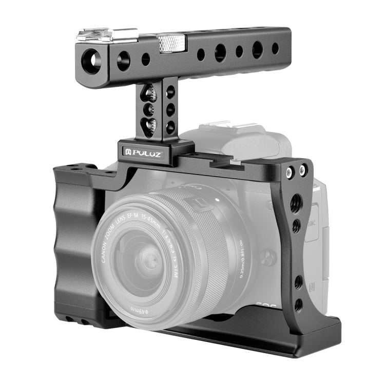 Stabilizzatore gabbia videocamera PULUZ con maniglia per Canon EOS M50, For Canon EOS M50