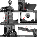 Stabilizzatore gabbia videocamera PULUZ con maniglia per Canon EOS M50, For Canon EOS M50