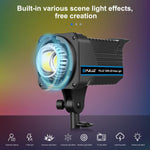 PULUZ 220V 150W Luce video da studio 3200K-5600K Sistema di dissipazione del calore integrato a doppia temperatura di colore con telecomando, 120W 2700K-6500K AU Plug, 120W 2700K-6500K EU Plug, 120W 2700K-6500K UK Plug, 120W 2700K-6500K US Plug
