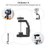 Kit supporto monopiede per asta centrale per estensione supporto luce PULUZ C con morsetto, lunghezza asta: 33-60 cm, C Clamp Extension Rod