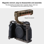 Maniglia superiore in legno per fotocamera PULUZ con supporto per slitta fredda per stabilizzatore per gabbia per fotocamera Mirrorless, For Mirrorless Camera Handle