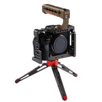 Maniglia superiore in legno per fotocamera PULUZ con supporto per slitta fredda per stabilizzatore per gabbia per fotocamera Mirrorless, For Mirrorless Camera Handle
