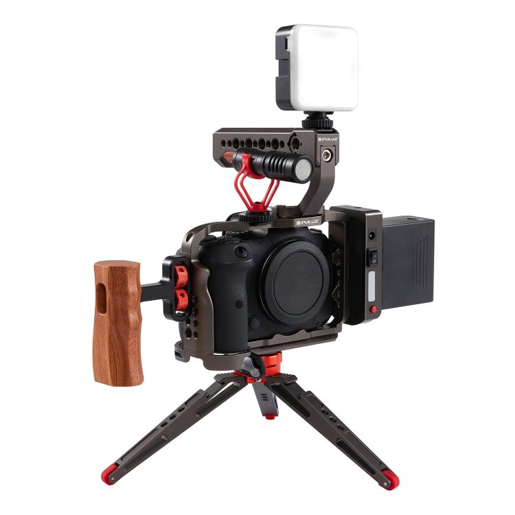 PULUZ Stabilizzatore Gabbia Videocamera per Canon EOS R5 / R5C / EOS R6 / R6 II, senza Maniglia, For Canon EOS R5 Cage